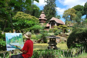 peintres au jardin parc oriental
