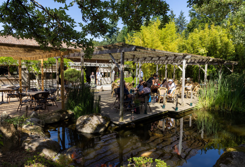 Salon de thé Parc Oriental, terrasse, public