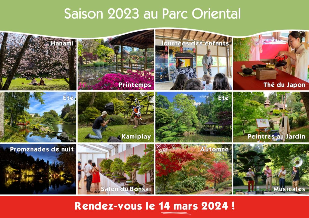 récapitulatif de la saison 2023 au Parc Oriental, saisons et évènements